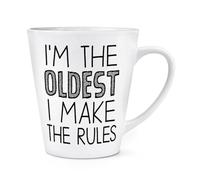 I'm The Oldest I Make The Rules 12oz Latte Mug Cup