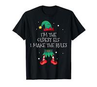 I'm The Oldest I Make The Rules Shirt Matching Elf Christmas T-Shirt