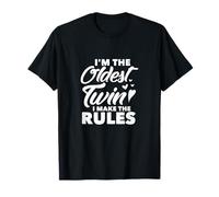 I'm The Oldest Twin I Make The Rules Twins Sibling Matching T-Shirt