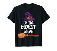 I'm The Oldest Witch Halloween Matching Group Costume T-Shirt