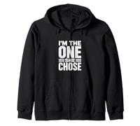 I'M THE ONE SHE CHOSE Bold Statement for Couples Zip Hoodie