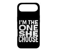 I'M THE ONE SHE CHOSE Bold Typography Statement Case for iPhone Air