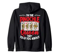 I'm The Pinocchio Queen They Told You About Pinochle Zip Hoodie