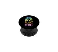 I'm The Plant Aunt Boho Rainbow Heart Aesthetic PopSockets Adhesive PopGrip