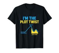I'M THE PLOT TWIST PLOT DIAGRAM SILHOUETTE T-Shirt
