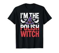 I'm The Polish Witch Poland Flag Easy Halloween Costume T-Shirt