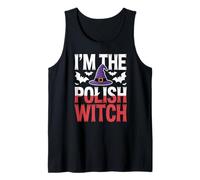 I'm The Polish Witch Poland Flag Easy Halloween Costume Tank Top