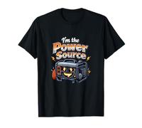 Im The Power Source Funny Electrician Generator Graphic T-Shirt