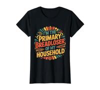 I'm The Primary Breadloser of My Household |- Value Graphic T-Shirt, Women, Black, L