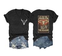 I'm The Problem Shirt If I'm The Problem You Might Be The Reason V-Neck Tshirt