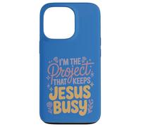 I'm The Project That Keeps Jesus Busy Funny Christian Case for iPhone 13 Pro