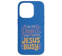 I'm The Project That Keeps Jesus Busy Funny Christian Case for iPhone 14 Pro