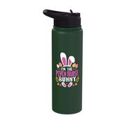 I'm The Psych Nurse Bunny Matching Family Easter Bunny Stainless Steel Insulated Water Bottle