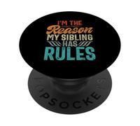 I'm The Reason My Sibling Has Rules Vintage Matching Sibling PopSockets Adhesive PopGrip