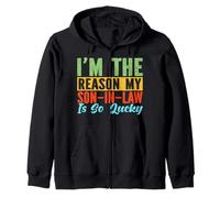 I'm The Reason My Son-In-Law Is So Lucky Mother-In-Law Mom Zip Hoodie