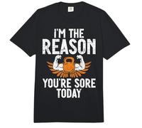 Im The Reason You are Sore Today Personal Trainer Comfort Colors Adult Heavyweight T-Shirt