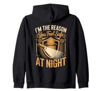 I'm The Reason You Feel Safe At Night Security Guard Zip Hoodie