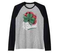 I'm The Redhead Funny St. Patrick's Day Raglan Baseball Tee