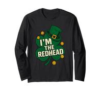 I'm The Redhead St Patrick's Day Irish Shamrock Lucky Charm Long Sleeve T-Shirt