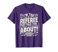 I'm The Referee They Told You About Funny Referee T-Shirt, Men, Purple, 3X-Large