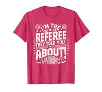 I'm The Referee They Told You About Funny Referee T-Shirt, Men, Red Heather, Large