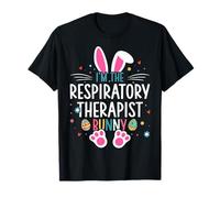 I'm The Respiratory Therapist Bunny Eggs Easter Day T-Shirt