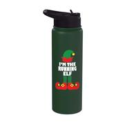 I'm the Running elf Matching Family Group Christmas Stainless Steel Insulated Water Bottle