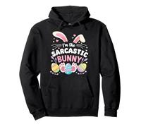 I'm the Sarcastic Bunny Cute Easter Family Matching Pullover Hoodie