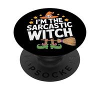 I'm The Sarcastic Witch Halloween Costume Party Lovers PopSockets Adhesive PopGrip