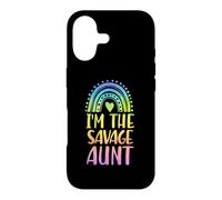 I'm The Savage Aunt Boho Rainbow Heart Aesthetic Case for iPhone 17