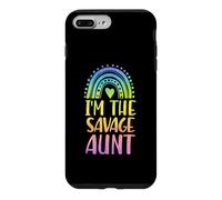 I'm The Savage Aunt Boho Rainbow Heart Aesthetic Case for iPhone 7 Plus/8 Plus