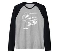I'm The Secret Ingredient Hand Sprinkling Salt Cook Kitchen Raglan Baseball Tee