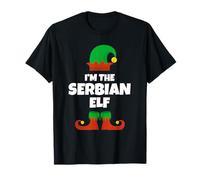 I'm The Serbian Elf Family Pajama Christmas Funny Serbia T-Shirt