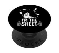 I'm The Sheet Cute Halloween Saying Ghost Pun PopSockets Adhesive PopGrip