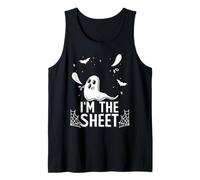 I'm The Sheet Cute Halloween Saying Ghost Pun Tank Top