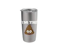 I'm The Shit Funny Poop Icon Stainless Steel Insulated Tumbler