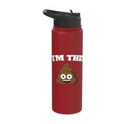 I'm The Shit Funny Poop Icon Stainless Steel Insulated Water Bottle