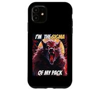 I'm The Sigma of My Pack Funny Wolf Meme Cool Werewolf Case for iPhone 11