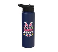 I'm The Sleepy Bunny Matching Family Easter Bunny Stainless Steel Insulated Water Bottle