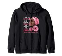 I'm The Storm Black Women Breast Cancer Awareness Month Zip Hoodie
