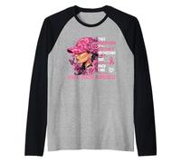 I'm The Storm Black Women Breast Cancer Survivor Pink Ribbon Raglan Baseball Tee