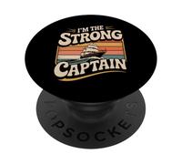 I'm The Strong Captain Boat Ship Leader - PopSockets Adhesive PopGrip