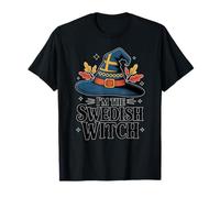 I'm The Swedish Witch Sweden Flag Easy Halloween Costume T-Shirt