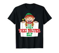 I'm the taxi driver elf female elf family matching christmas T-Shirt