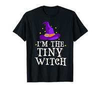 I'm The Tiny Witch Halloween Costume Petite Girls Witch Top T-Shirt