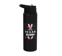 I'm The Vegan Bunny Matching Family Happy Easter Stainless Steel Insulated Water Bottle