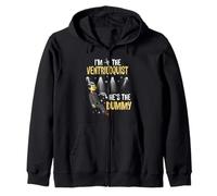 Im the Ventriloquist Funny Puppet Master Comedy Performer Zip Hoodie