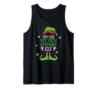 Im The Vet Tech Student Elf Christmas Tank Top