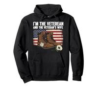 I'm The Veteran And The Veteran's Wife Military Soldier Pullover Hoodie