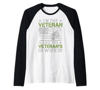 I'm The Veteran and The Veteran's Wife Raglan Baseball Tee
